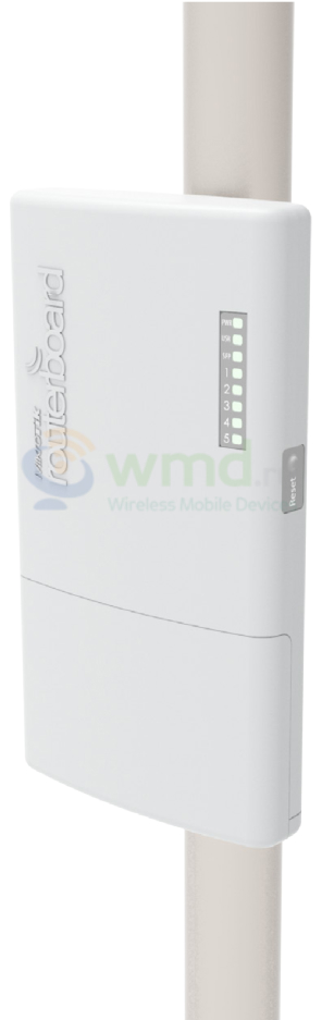 MikroTik FiberBox на мачте - WMD.RU